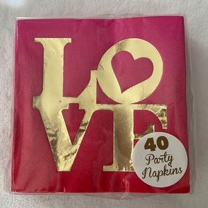40 Napkins LOVE Cocktail Valentine’s Day